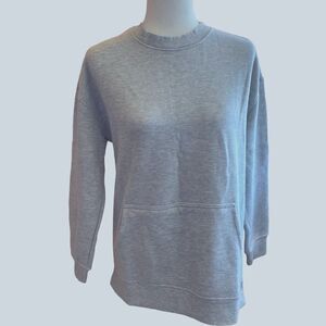 Danskin Grey Pullover Pocket Oversized Sweatshirt SZ S NWT